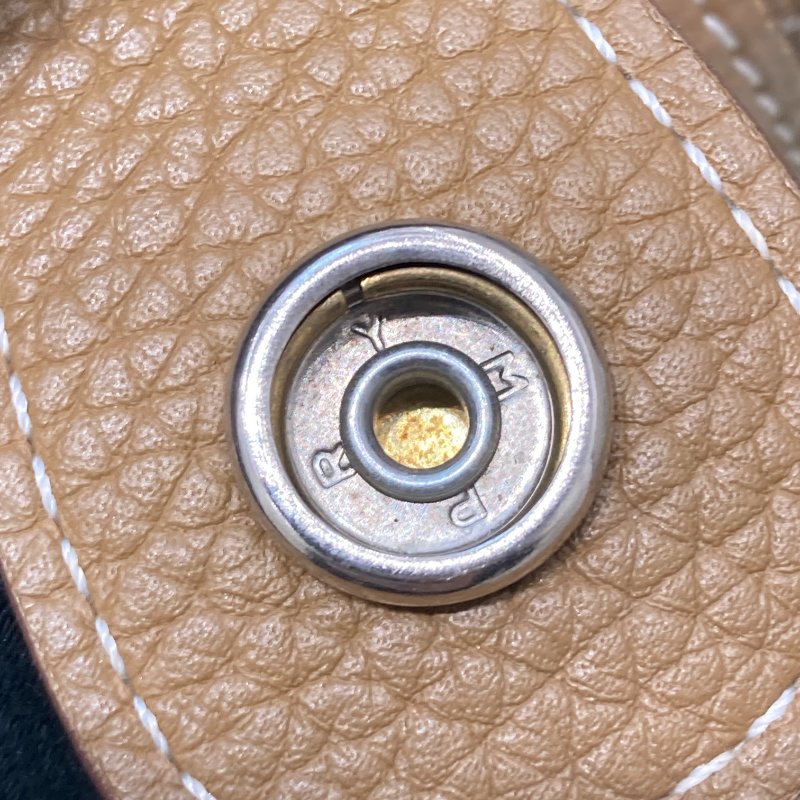 HERMES 愛馬仕 Evelyne PM 肩背包 皮革 棕色 銀釦-12