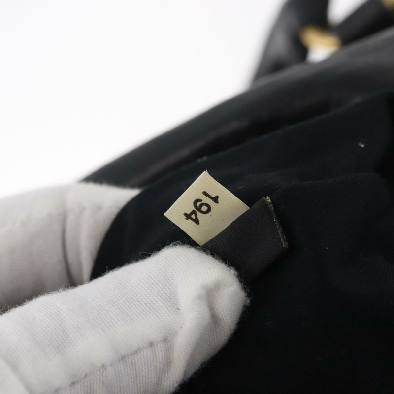【日本直送】Miu Miu 手提包 皮革 兩用 黑色 金色 正品 yk20440SAM-11
