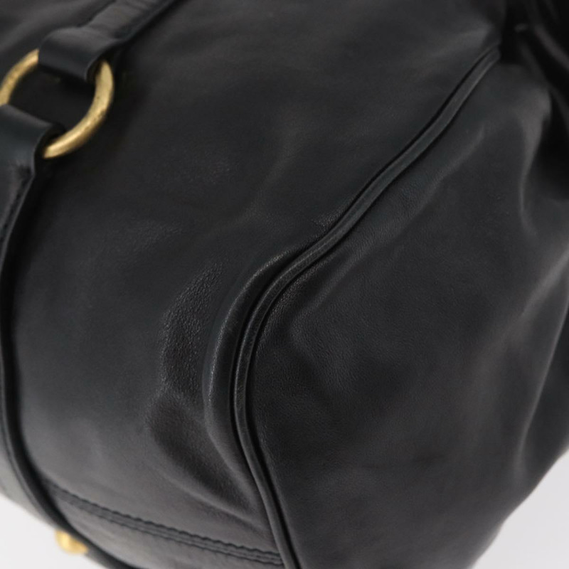 【日本直送】Miu Miu 手提包 皮革 兩用 黑色 金色 正品 yk20440SAM-17