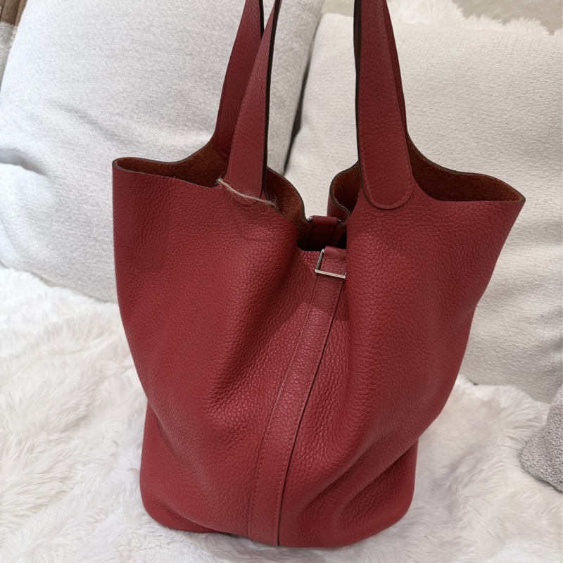Hermes/ Picotin 26/ 紅/ 匡P-1