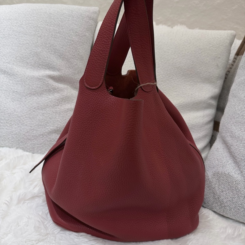 Hermes/ Picotin 26/ 紅/ 匡P-3