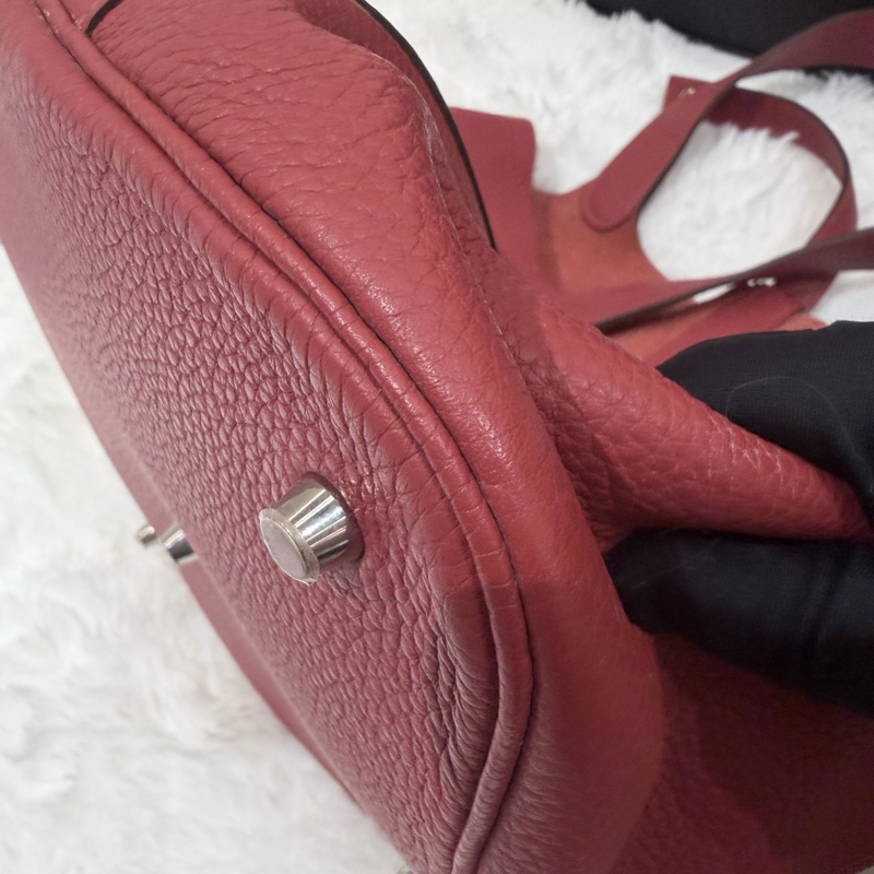 Hermes/ Picotin 26/ 紅/ 匡P-8