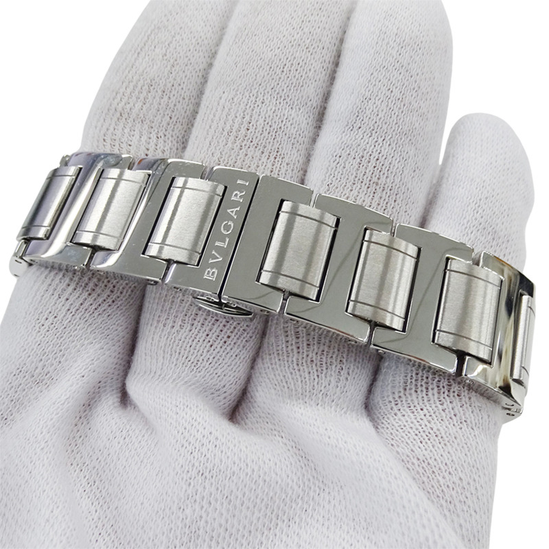 寶格麗 (Bulgari) 男士腕錶,品牌:計時自動上鍊 AT 不鏽鋼 SS BB41SCH 銀色/黑色-4