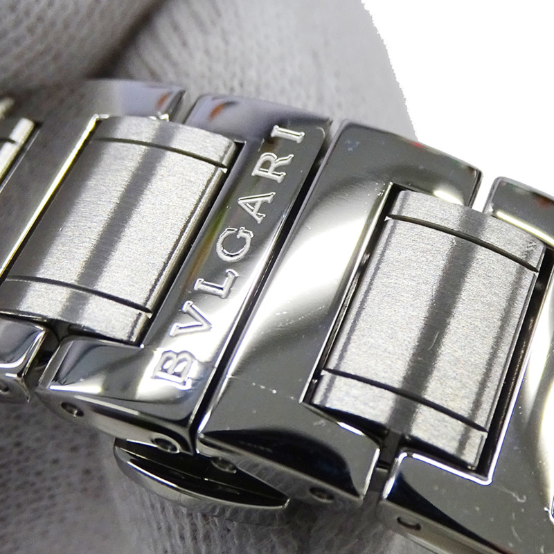 寶格麗 (Bulgari) 男士腕錶,品牌:計時自動上鍊 AT 不鏽鋼 SS BB41SCH 銀色/黑色-9