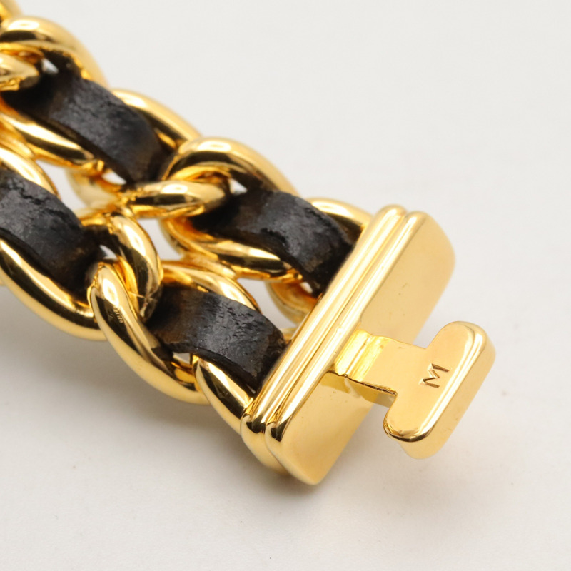 香奈兒 (Chanel) CHANEL Première M 女士腕錶,鍍金 (GP),皮革錶帶,黑色,H0001-10