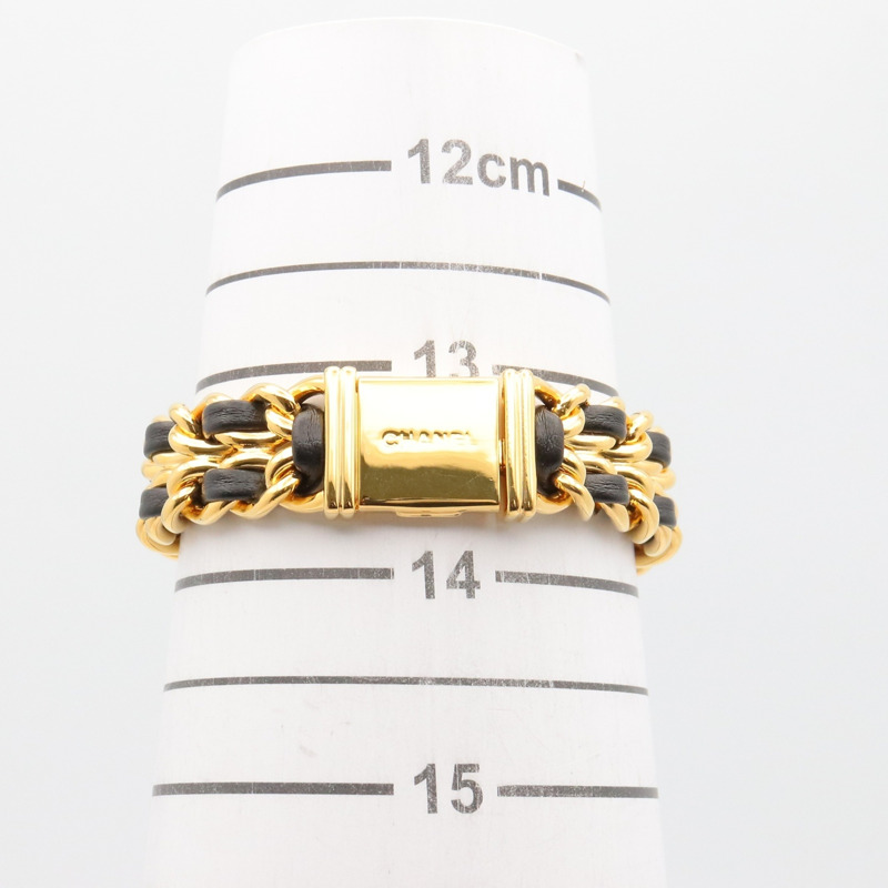香奈兒 (Chanel) CHANEL Première S 女士腕錶,鍍金 (GP),皮革錶帶,黑色,H0001-7