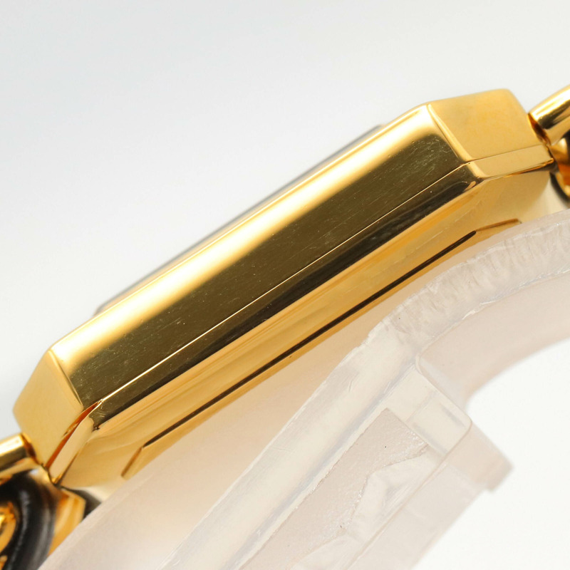 香奈兒 (Chanel) CHANEL Première S 女士腕錶,鍍金 (GP),皮革錶帶,黑色,H0001-10