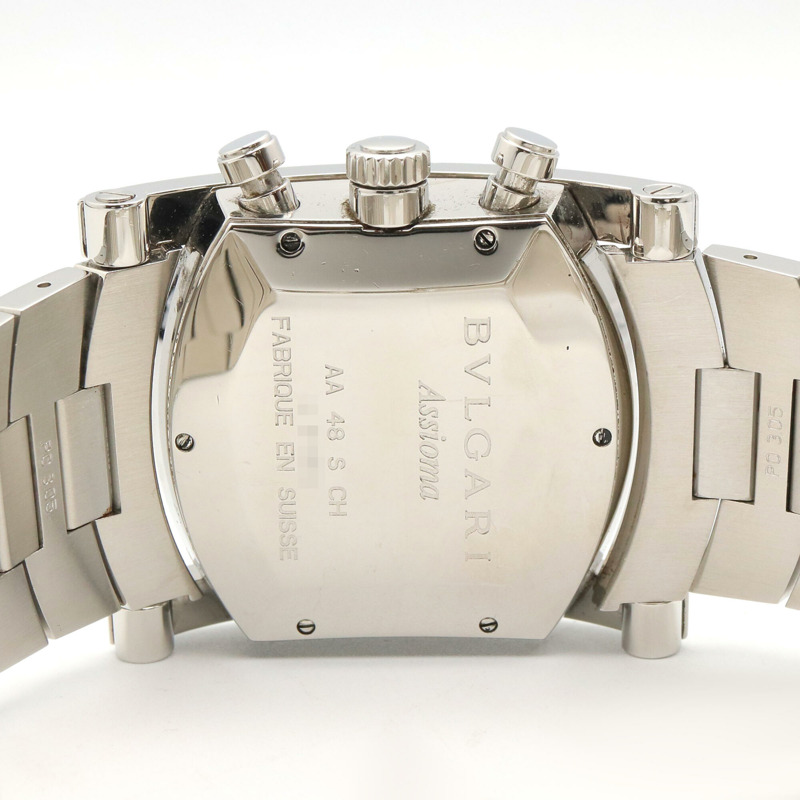 寶格麗 (Bulgari) Assioma Chrono 男士腕錶,不鏽鋼材質,灰色,型號 AA48SCH-5