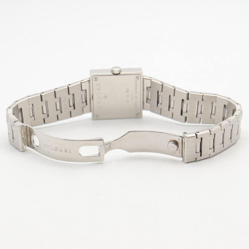 寶格麗 (Bulgari) Quadrato 系列腕錶，精鋼材質，女士款，黑色，型號 SQ22SS-3