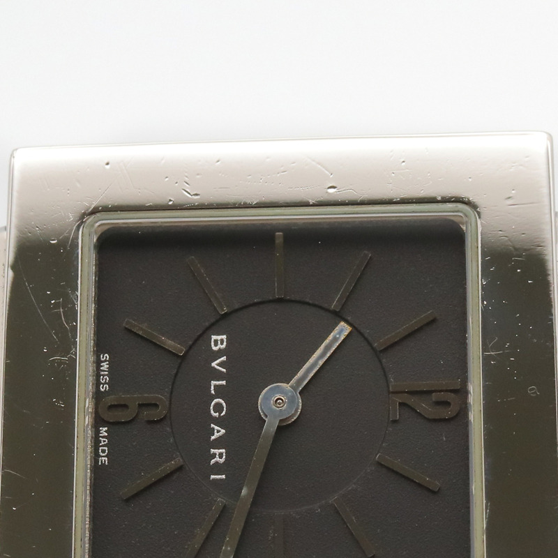 寶格麗 (Bulgari) Quadrato 系列腕錶，精鋼材質，女士款，黑色，型號 SQ22SS-8