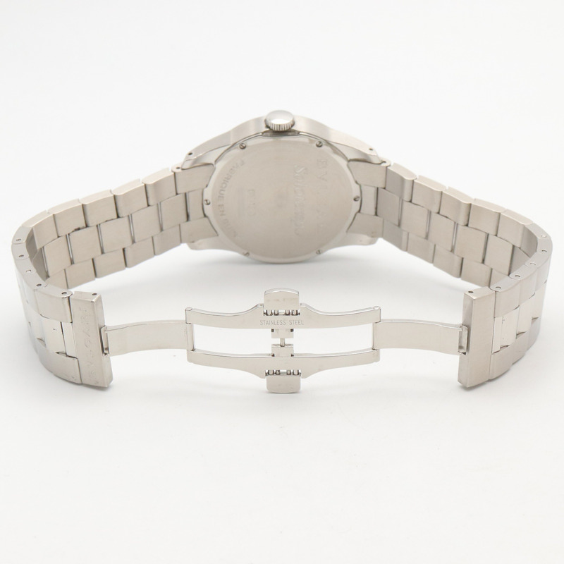 寶格麗 (Bulgari) Solo Tempo 系列腕錶,精鋼材質,男士腕錶,黑色,型號 ST37S-3