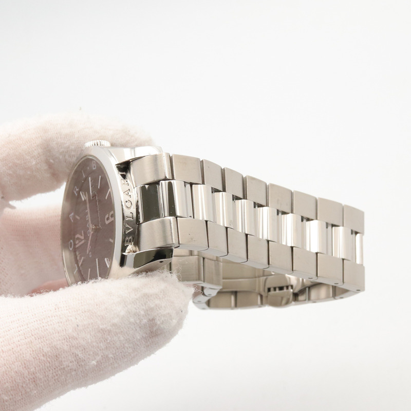 寶格麗 (Bulgari) Solo Tempo 系列腕錶,精鋼材質,男士腕錶,黑色,型號 ST37S-7