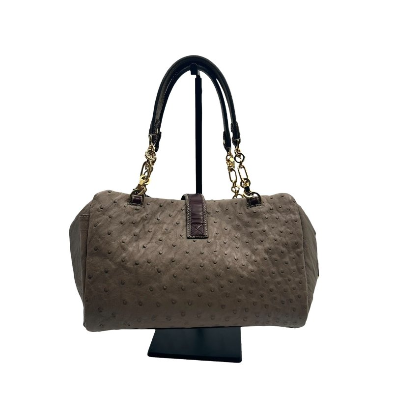 【美收精品】LOEWE 鴕鳥皮手提包 C-572【隔月月中將轉賣至日本 上架期限30天】-1