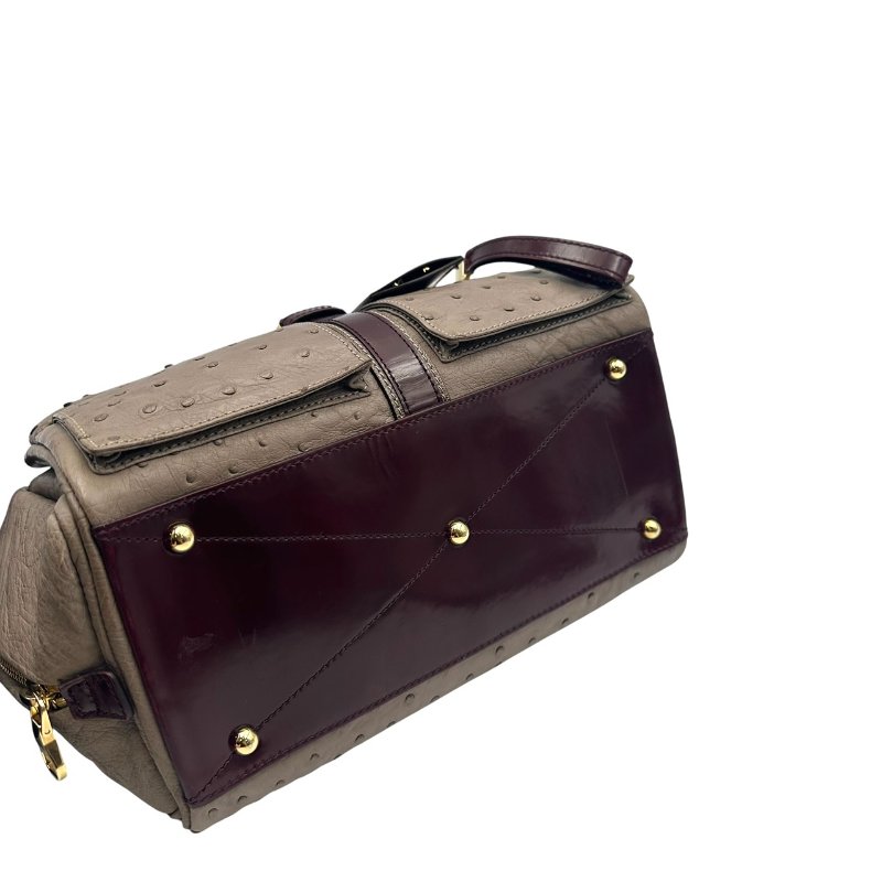 【美收精品】LOEWE 鴕鳥皮手提包 C-572【隔月月中將轉賣至日本 上架期限30天】-4