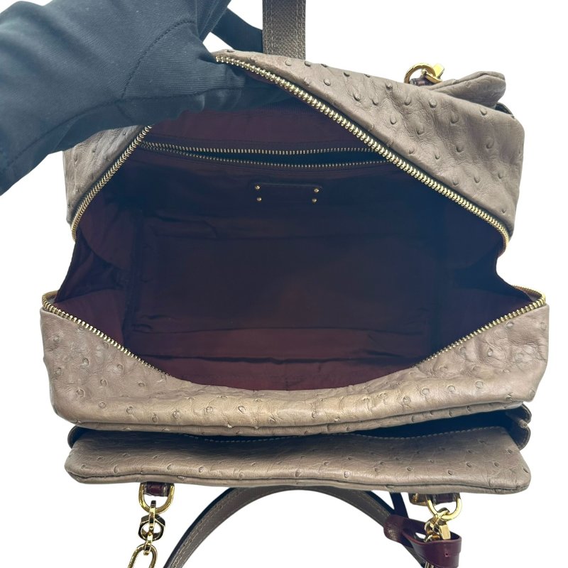 【美收精品】LOEWE 鴕鳥皮手提包 C-572【隔月月中將轉賣至日本 上架期限30天】-13