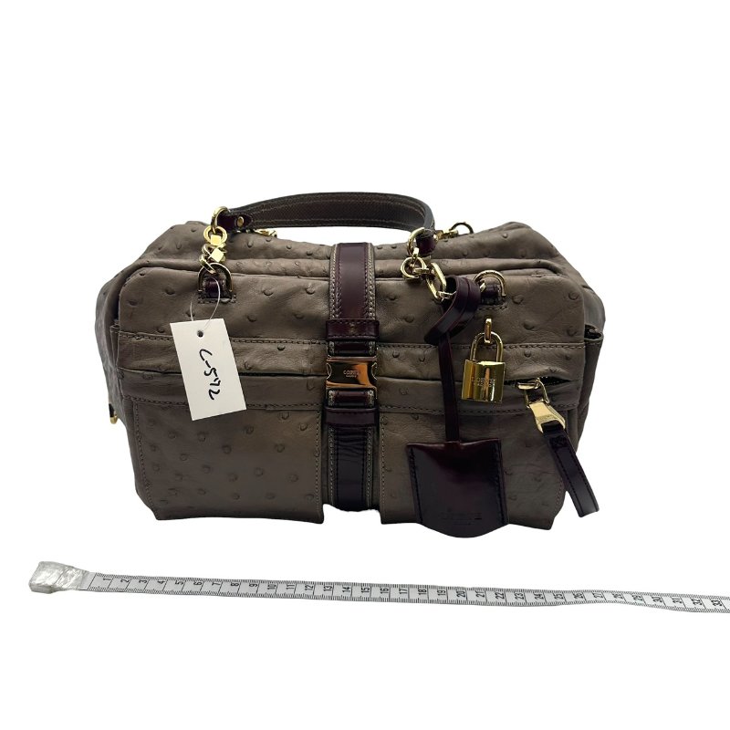 【美收精品】LOEWE 鴕鳥皮手提包 C-572【隔月月中將轉賣至日本 上架期限30天】-17