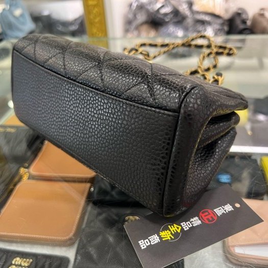 東區正精品㊣CHANEL AS5137 全新香奈兒黑色荔枝紋牛皮金鍊三層拉鍊貝殼包斜背包肩背包 RZ6453-4