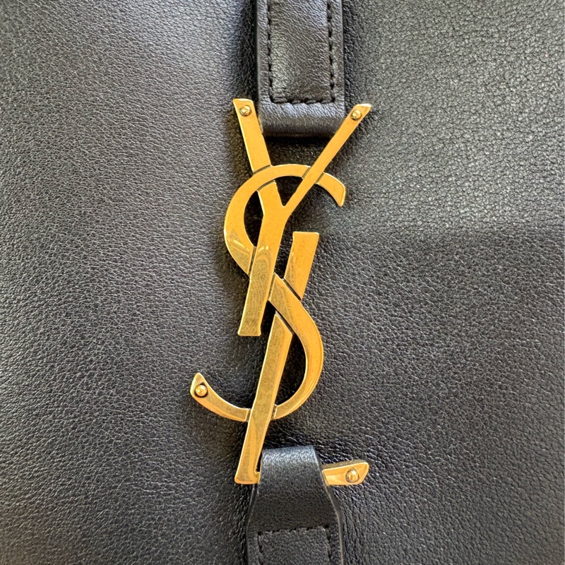 Yves Saint Laurent YSL Le5a7 hobo 肩背手提斜挎包 黑金色-1