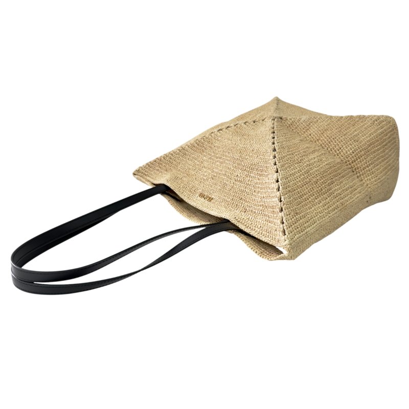 LOEWE Puzzle Fold 草編 肩背包-14