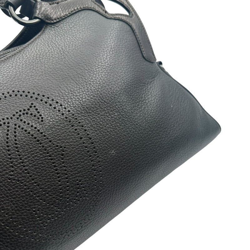 【美收精品】Cartier 黑色皮革手提包 C-575【隔月月中將轉賣至日本 上架期限30天】-5