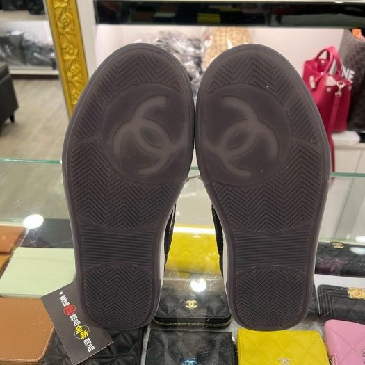 東區正精品㊣CHANEL G39978 全新香奈兒黑白熊貓麂皮雙C休閒鞋運動鞋球鞋 37.5號 RZ6464-8