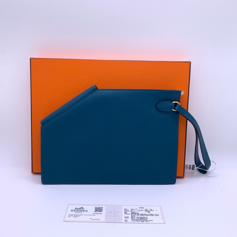 Hermes/愛馬仕 經典款Kelly錢包手抓包 金扣 Y刻-1