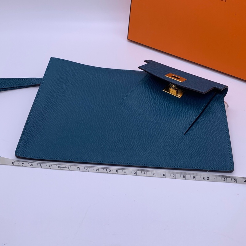 Hermes/愛馬仕 經典款Kelly錢包手抓包 金扣 Y刻-5