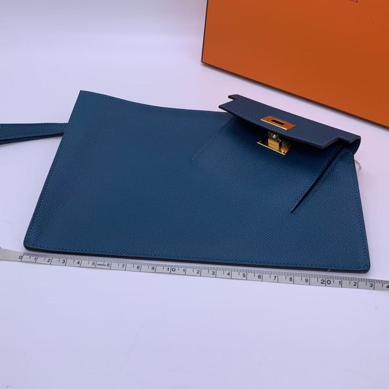 Hermes/愛馬仕 經典款Kelly錢包手抓包 金扣 Y刻-13