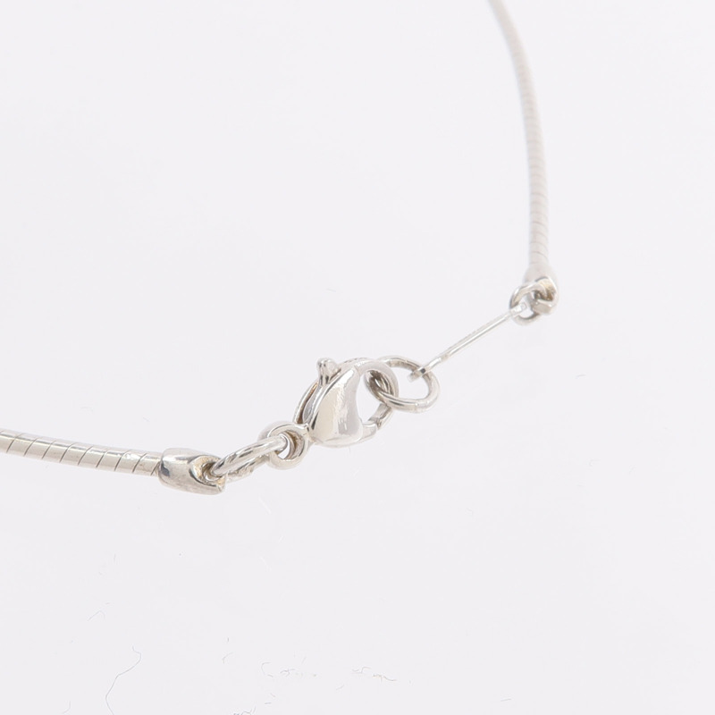 TIFFANY&CO 925純銀Pierced Heart Wire Necklace項鍊-4