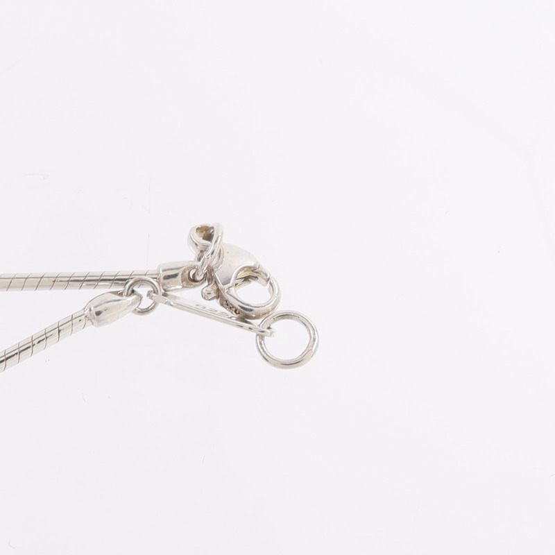 TIFFANY&CO 925純銀Pierced Heart Wire Necklace項鍊-5