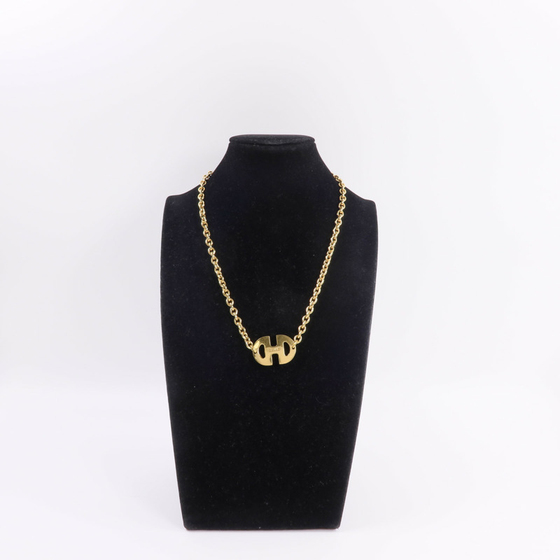 CELINE 金屬Vintage Logo Gold Chain Necklace項鍊-7