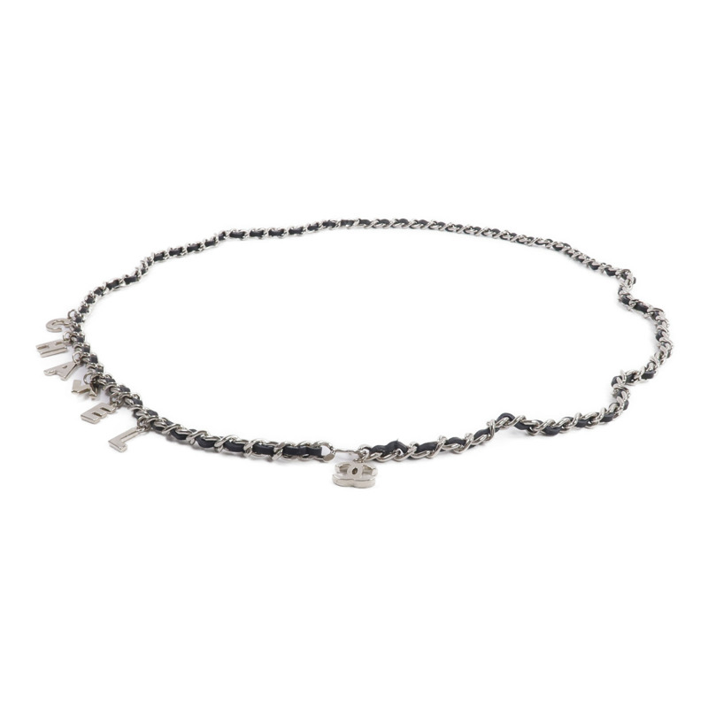 CHANEL 金屬/皮革Chain Belt腰帶-1
