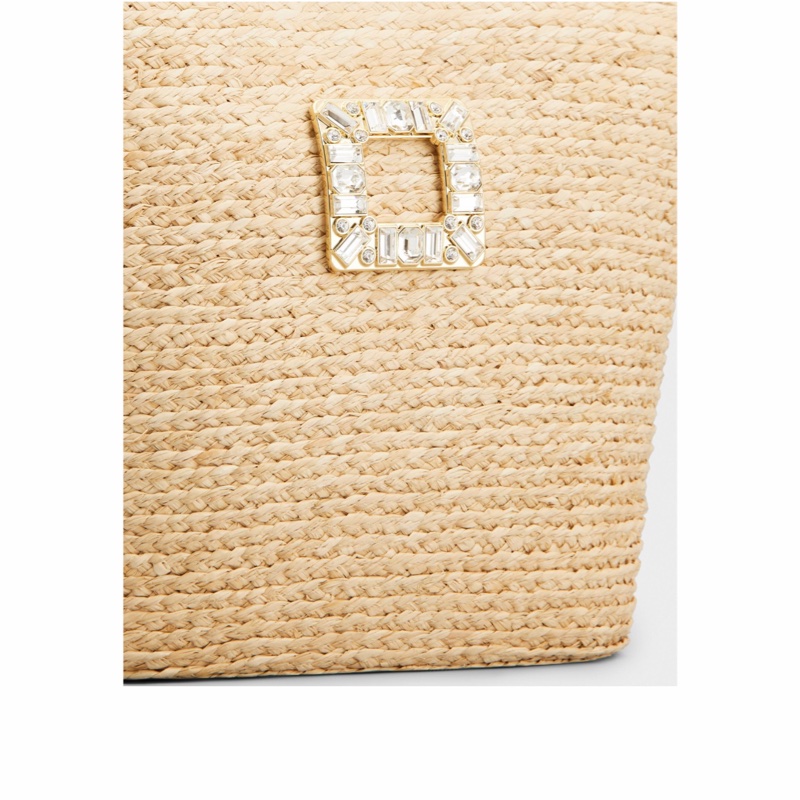 Roger Vivier 女士 拉菲草小號購物袋均碼碼28cm*11cm*20cm-5