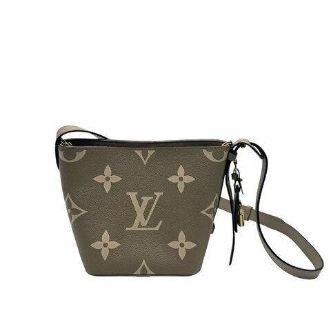 【美收精品】Louis Vuitton 大象灰LOGO斜肩包 C-558【隔月月中將轉賣至日本 上架期限30天】