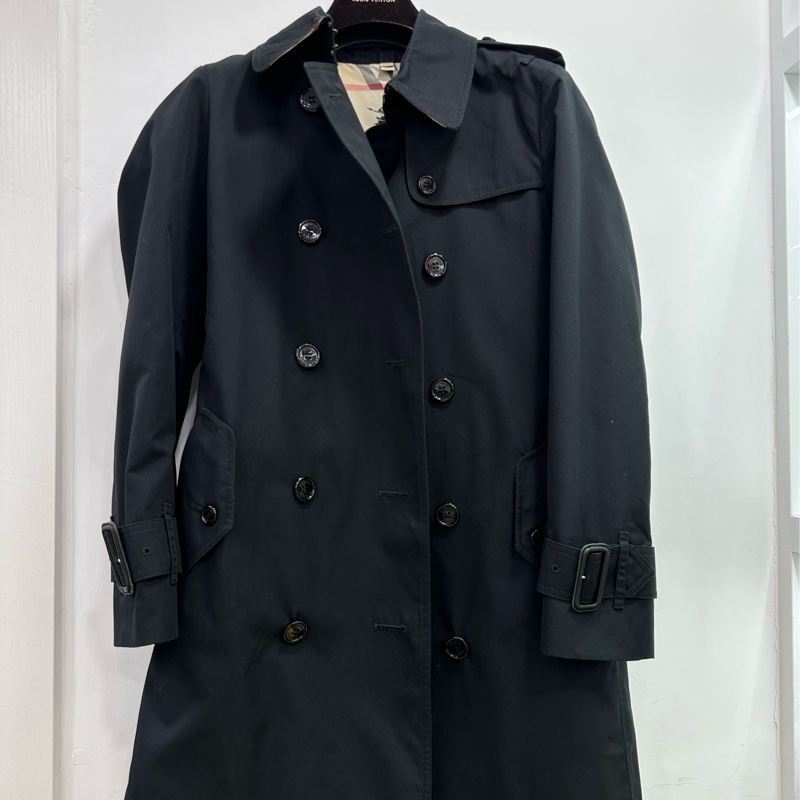 Burberry 博柏利雙排扣內里格紋風衣外套-0
