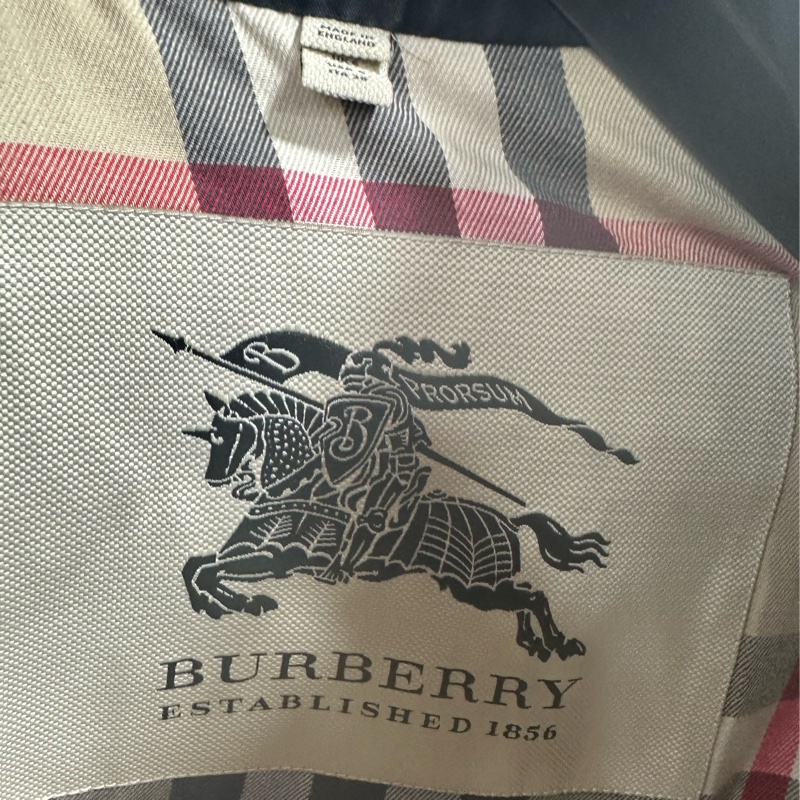 Burberry 博柏利雙排扣內里格紋風衣外套-2