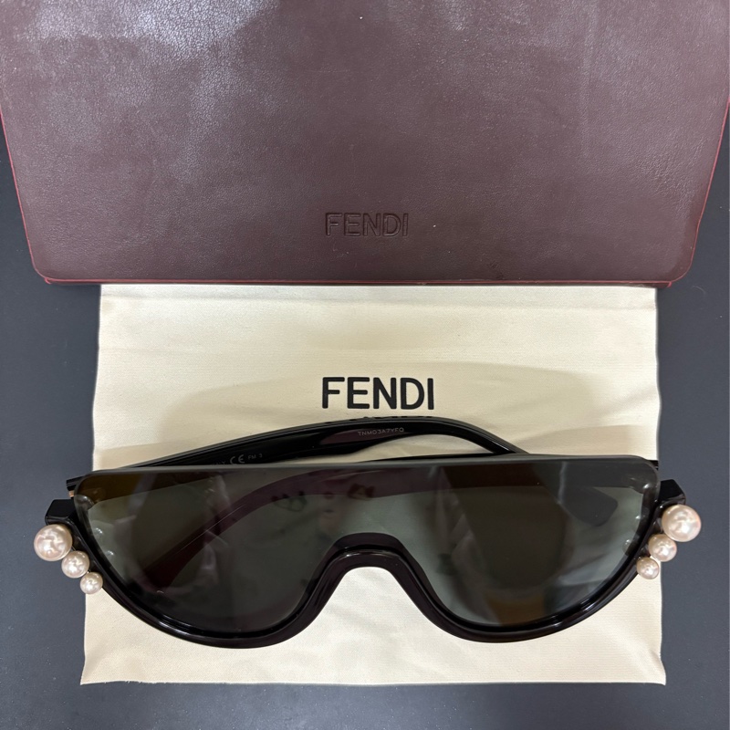 FENDI 珍珠墨鏡 太陽眼鏡-2