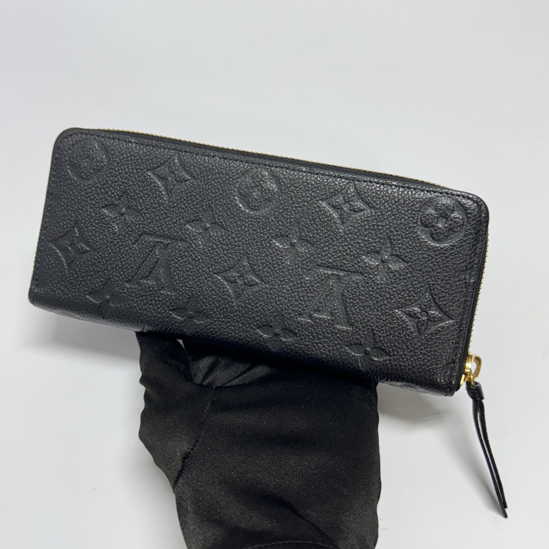 (全新閒置🎁) LV M60171 Clémence牛皮黑老花 長夾【專櫃28,300】-4