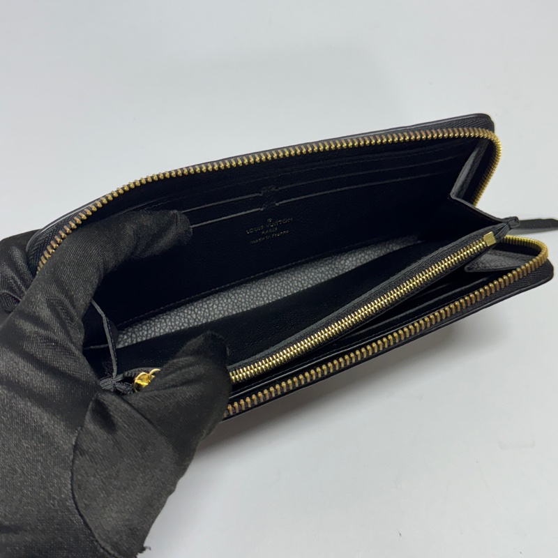 (全新閒置🎁) LV M60171 Clémence牛皮黑老花 長夾【專櫃28,300】-10