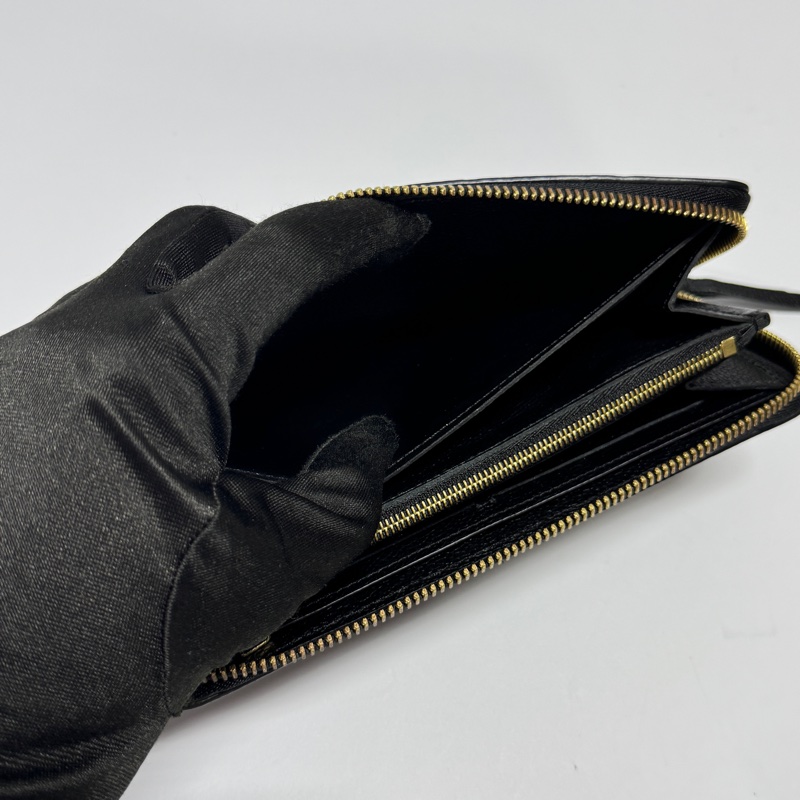 (全新閒置🎁) LV M60171 Clémence牛皮黑老花 長夾【專櫃28,300】-12