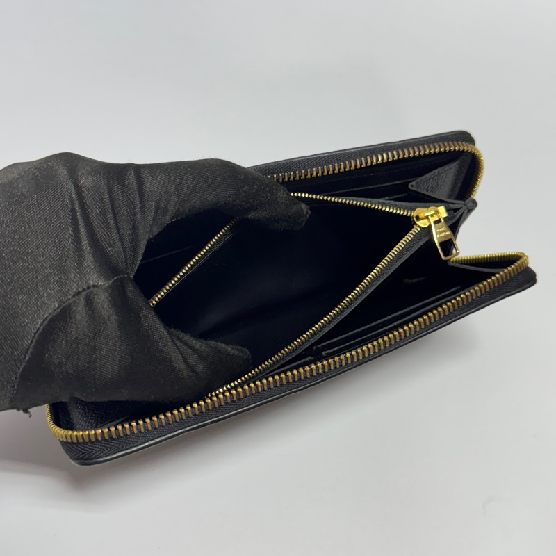 (全新閒置🎁) LV M60171 Clémence牛皮黑老花 長夾【專櫃28,300】-14