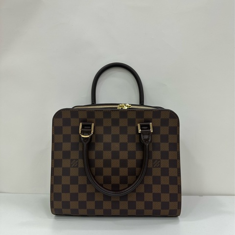 LV路易威登 Triana 經典棕色棋盤豆腐手提包，閒置未使用品 尺寸26*22cm