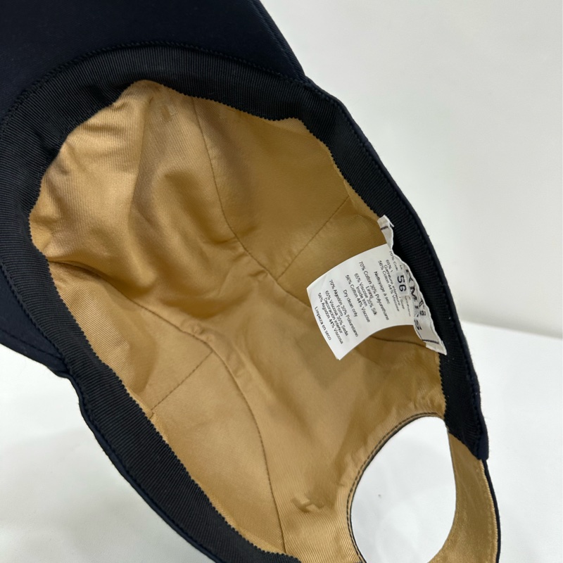 Hermes 愛馬仕 tess milano黑色鴨舌帽 56碼-4