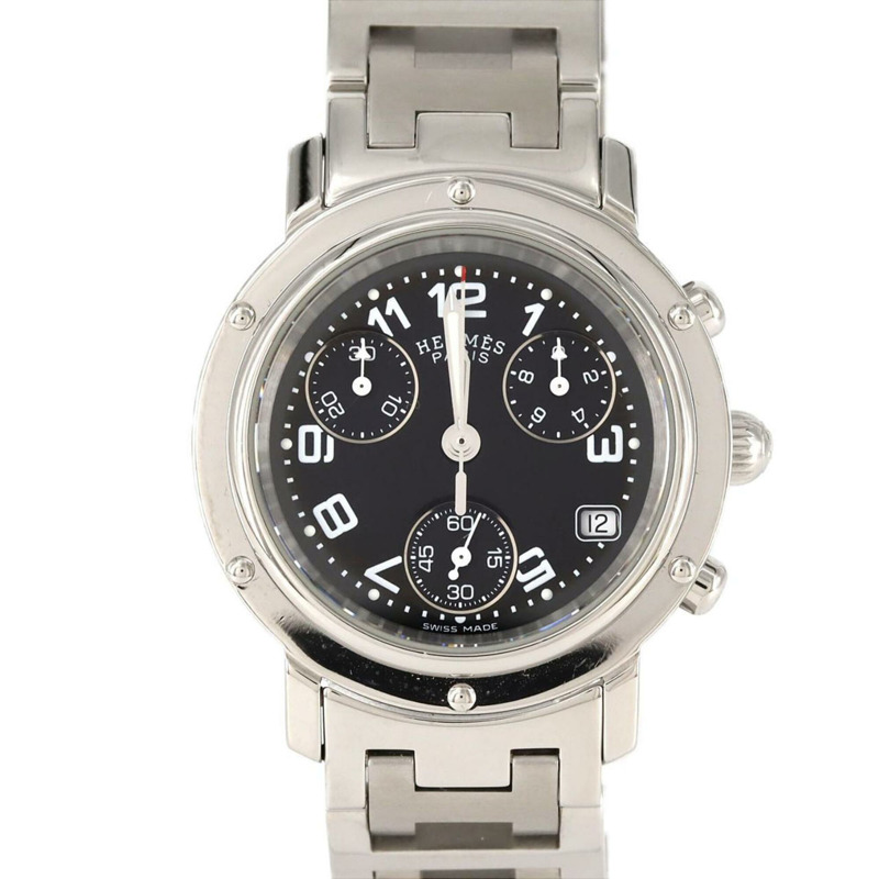 愛馬仕 Clipper 計時腕錶 CL1.310 精鋼石英錶-0
