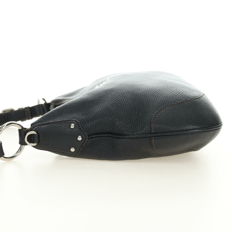 【日本直送】PRADA 黑色銀色皮革肩背包,正品編號 181414SAV-2