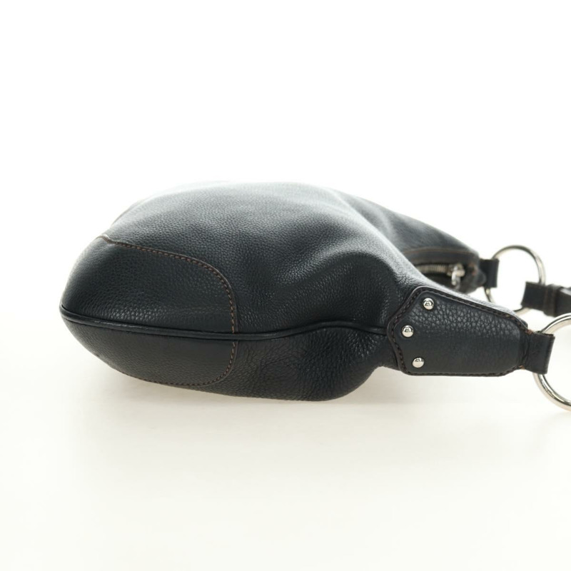 【日本直送】PRADA 黑色銀色皮革肩背包,正品編號 181414SAV-3