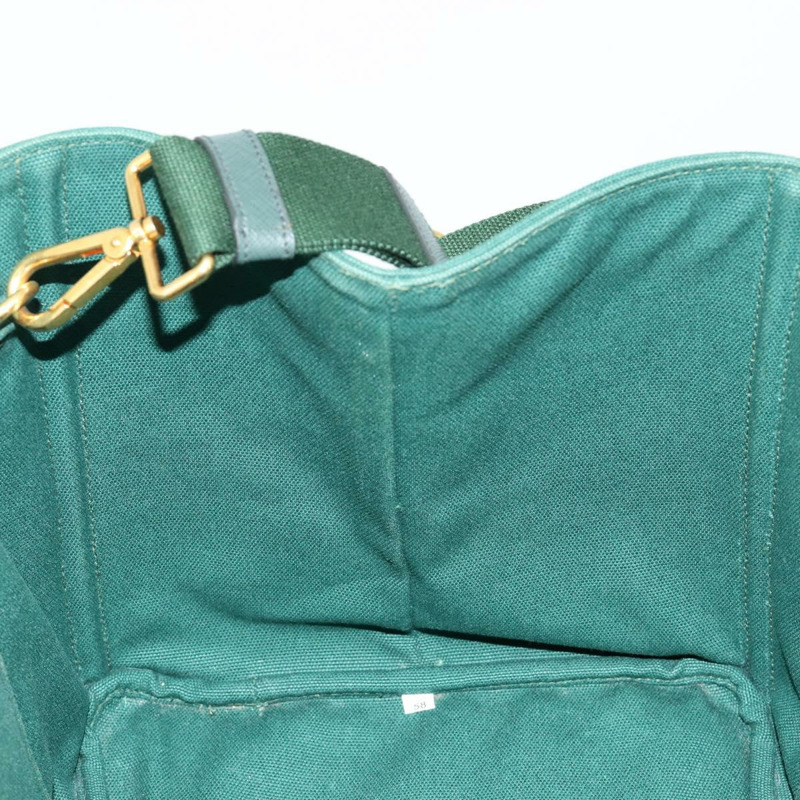【日本直送】PRADA Kanapa MM 手提包 牛仔布 兩用 綠松石藍 金色 正品 181523A-21