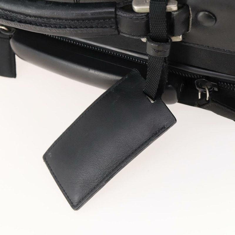 【日本直送】PRADA 黑色銀色尼龍手提箱 Auth 181553A-19