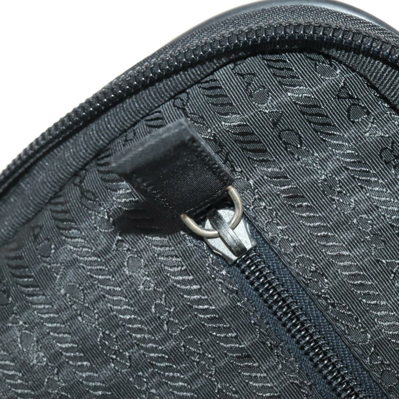 【日本直送】PRADA 黑色銀色尼龍手提箱 Auth 181553A-22