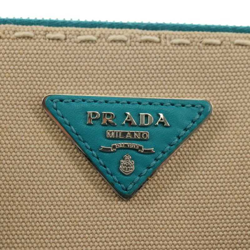 【日本直送】PRADA Galleria 手提包 皮革 兩用 藍色 銀色 正品 yk20397SAM-20